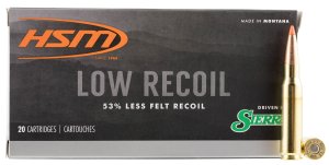 HSM 30844N 308 Win 150gr Low Recoil Orange Polymer Tip 20/Box