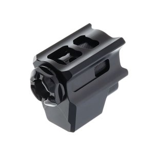 Tyrant CNC TDTCOMPG5BLK/BLK Black Aluminum 9mm Glock Compensator