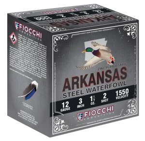 Fiocchi Arkansas 12 Gauge 3 In 1Rd Steel Shot Shell 1550FPS
