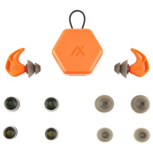 AXIL X20-RED Earplugs, Red, 3 Silicon Tips, 2 Foam Tips, Pocket Case