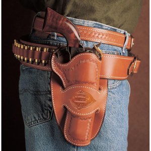 DeSantis 088TC54Z0 Desperado Holster Colt SAA 4.75" Tan RH Leather