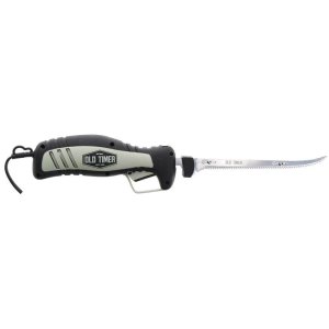 Old Timer 1140755 Electric Fillet Knife 8 Inch Stainless Steel Black Grey