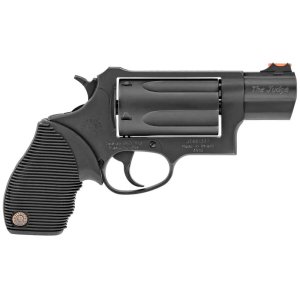 Taurus Judge Public Defender 45-410, Double Action Revolver, 2" Barrel, 5-Round Capacity, Ribber Grip, Matte Black Oxide Finish