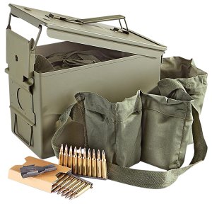 PMC 223A 55Gr FMJ Ammo 840 Rds in M2A1 Can with Bandoleers