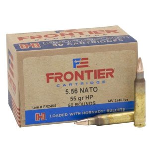 Hornady Frontier Rifle 5.56 NATO 55 gr Hollow Point Match 50 rd