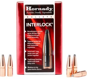 Hornady 3090 InterLock Hunting 30 Cal .308 220 gr Round Nose (RN)