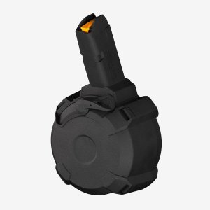 Magpul MAG1137-BLK PMAG D-50 GL9 9mm 50-Round Drum Magazine Black
