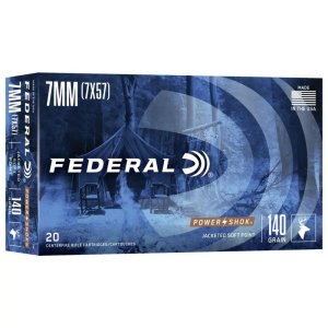 Federal Premium Power-Shok 7mm Mauser 140 Grain JSP 20 Rounds 7B