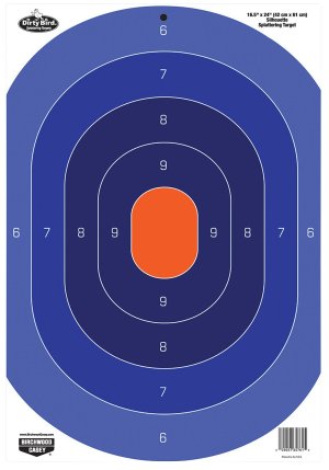 Birchwood Casey Dirty Bird Silhouette Oval Target 16.5" x 24" 3 Pack