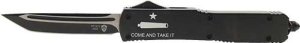 Templar Knife Slim OTF Come AND Take IT 3.1" Black Tanto MCATI231