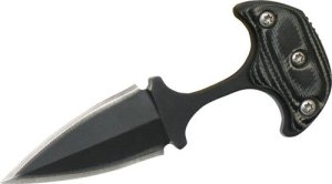 American Buffalo Knife AB016 Elite Neck Knife 1.25" Blade Micarta Grip