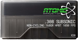 ATOMIC 46615 308WIN 168 HPBT-SUB-20 20/10