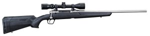 Savage Arms 57287 Axis XP 22-250 Rem 4+1 22" Matte Stainless Barrel/Rec Black Synthetic Stock Weaver 3-9x40mm Scope