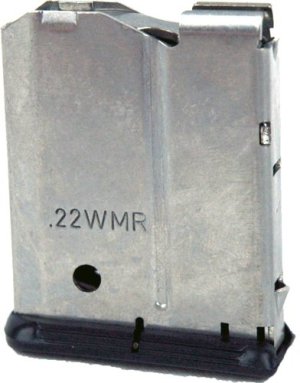 Anschutz 012960 .22 WMR 4-Round Stainless Steel Magazine