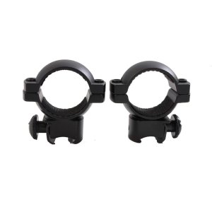 Traditions A797DS Scope Rings 1 in Medium Matte Black Aluminum 3/8 in
