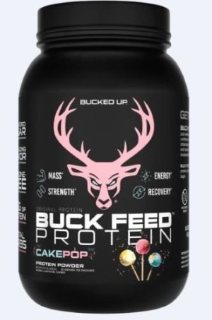 Bucked Up Buck Feed Protein Cake Pop 30 Serving Tub