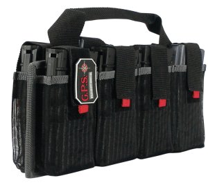 G Outdoors 1365MAG AR Magazine Tote Black Nylon Holds 8 Magazines