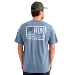 Marolina HUK Born Wave Short Sleeve Shirt Stormy Blue M