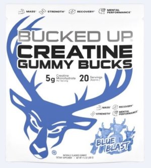 Bucked Up Creatine Gummies Blue Blast 24pc pack