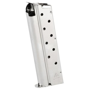 Mec-Gar MGCGOV9LN 1911 9mm 9rd Nickel Carbon Steel Magazine