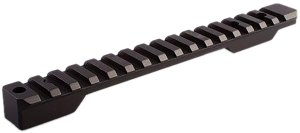 Talley PS0258160 Black Anodized Picatinny Rail Mount Short Action