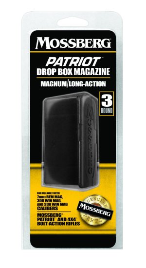 Mossberg 95034 Drop Box Magazine 3-Rounds Black for 338 Win Mag/300 Win Mag
