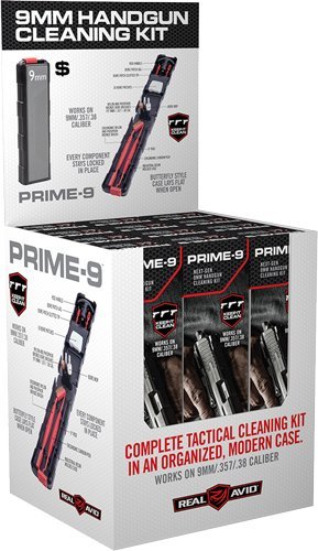 Real Avid AVGCK9MM 12D 9mm Pistol Cleaning Kit 12Pc