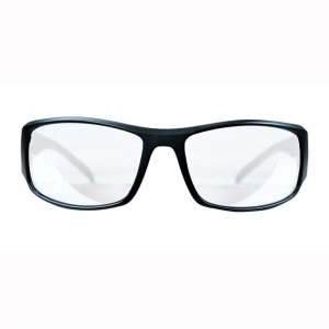 M&P 110168 Thunderbolt Shooting Glasses Clear Mirror Lens Black Frame