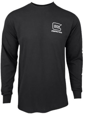 Glock AP96100 Perfection Long Sleeve Tee Black Large Pre-Shrunk Cotton