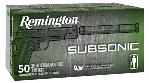 Remington 28428 45 ACP 230 Grain FNEB 50 Rounds Subsonic Ammo
