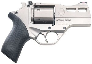 Chiappa 340.290 Rhino 30DS 357 Mag Revolver 3" Nickel 6Rd FO Sight
