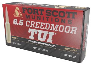 Fort Scott Munitions 65CM130SCV2 6.5 Creedmoor 130gr Solid Copper Ammo