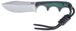 CRKT 2376 Minimalist 2.9" D2 Drop Blade Green Micarta Handle