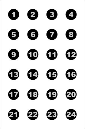 Action Target VB24100 Military Circle 23x35in Paper Targets 100 Pack