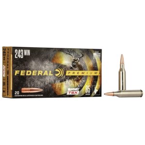 Federal Premium Ammunition P243K 243 Win 85 gr Barnes TSX 20 Per Box