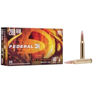 Federal Premium Fusion 280 Remington 140 Grain Soft Point 20 Rounds
