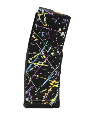 Amend2 556MOD3NEON30 AR-15 Magazine 5.56x45 30RD Poly Neon Splat