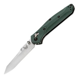 Benchmade 940 Osborne 3.4" S30V Blade, Green Aluminum Scales