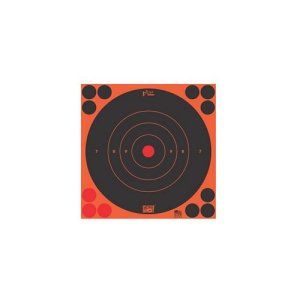Pro-Shot Splatter Shot 8" Orange Bullseye Targets, Peel & Stick, 30-Pack