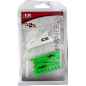 Bohning Blazer Vane Combo White/Neon Green 36 pk. 101050WH/NG Universal vane for any broadhead, crossbows, and 3D archery.