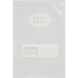LEM Products 1089 MaxVac Quart Vacuum Bags 8x12 100ct 3.5 Mil Reusable
