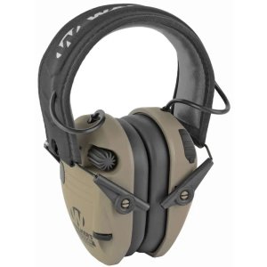 Walkers Razor Rechargeable Muff FDE Electronic Hearing Protection