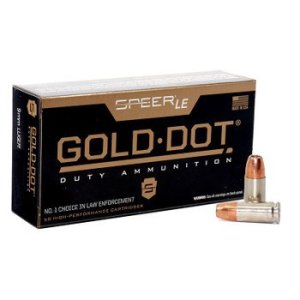 Speer Gold Dot 9mm 124gr GDHP 50-Round Box 1000-Round Case