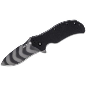 ZERO TOLERANCE Assisted Flipper Knife 3.25" Plain Blade - Black G10 Handles