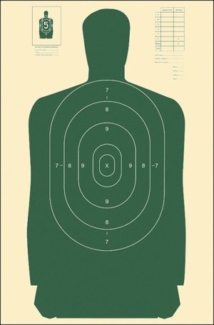 Action Target B27SGREEN100 24x45In Silhouette Target Green 100-Pack