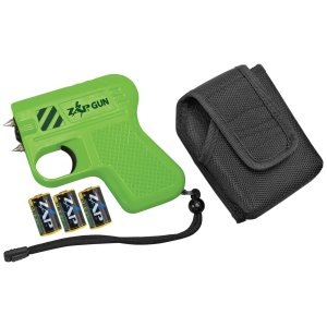 DNZ Products ZAPGUN Stun Gun Flashlight Yellow Close Contact