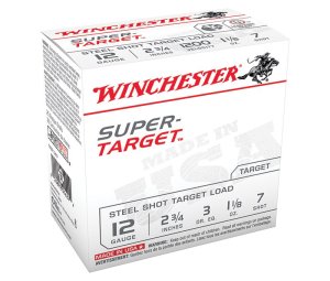 Winchester Ammo TRGT12S7@ USA SupTrgt 12Ga 2.75" 1-1/8oz 3dr LF St