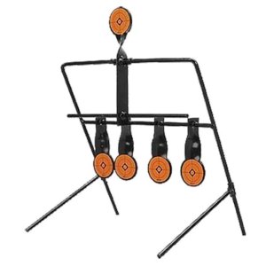Caldwell 820585 AR500 Steel Resetting Target Black/Orange 1.5" Diameter