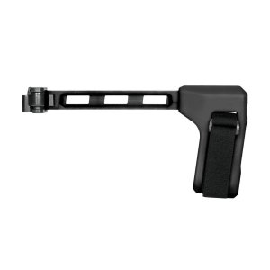 SB Tactical FS1913A01SB Side Folding Strut, Black Polymer, Steel Hinge, 9.6" Length, 1.2" Width, 10oz Weight, Adjustable Nylon Strap