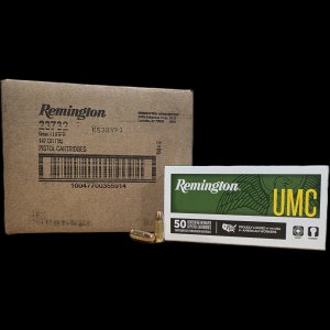 Remington UMC Handgun Subsonic 9mm, 147gr FMJ, 500rd Case